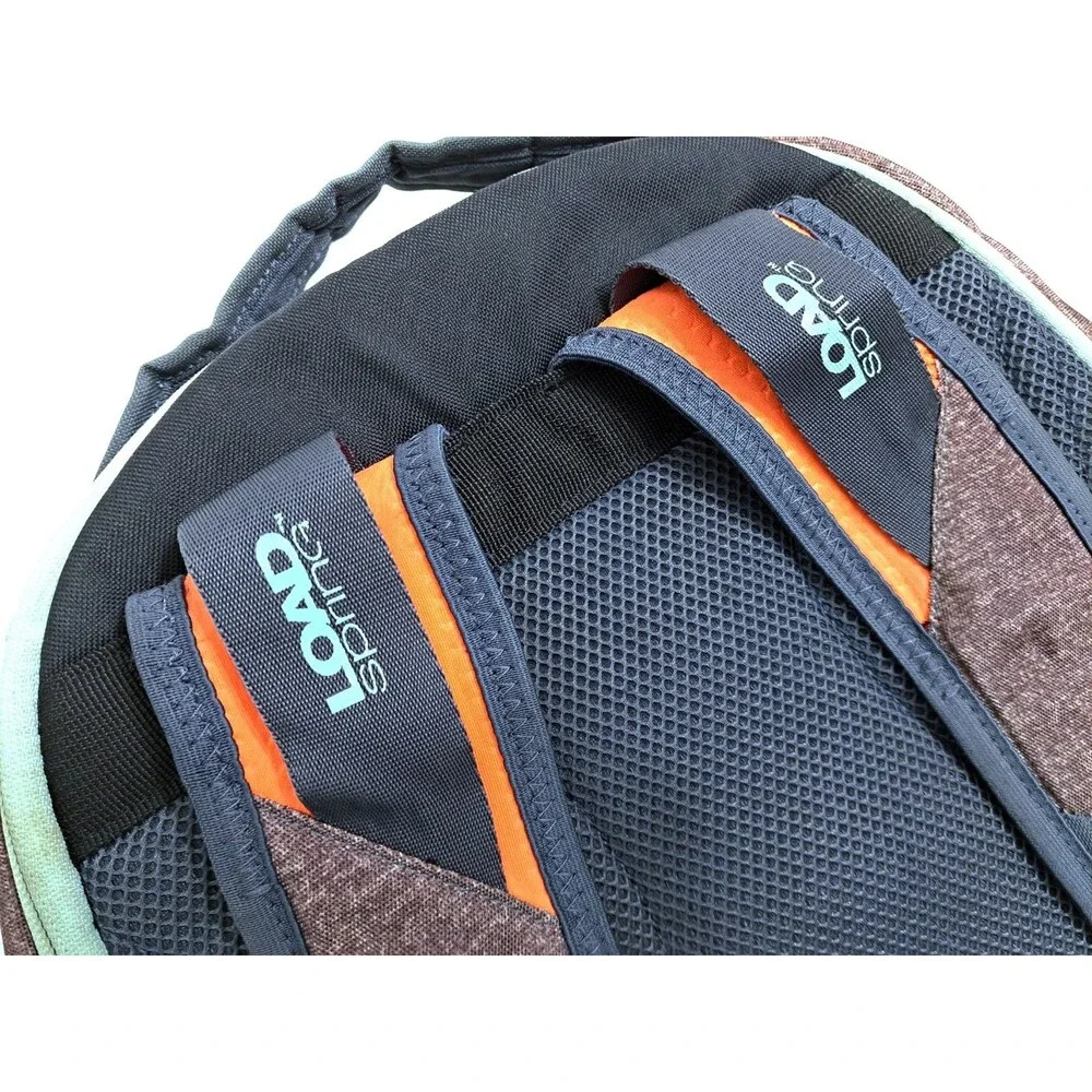 Adidas Load Spring Student Collegiate BackPack Bag Brown Orange Black School